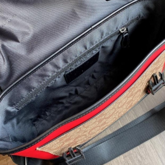 COACH RQANGER MESSENGER IN COLORBLOCK SIGNATURE CANVAS (COACH F79904) - Picture 6 of 13